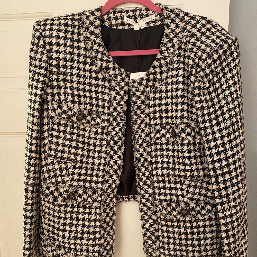 Veronica Beard NWT Houndstooth Jacket - Size 14